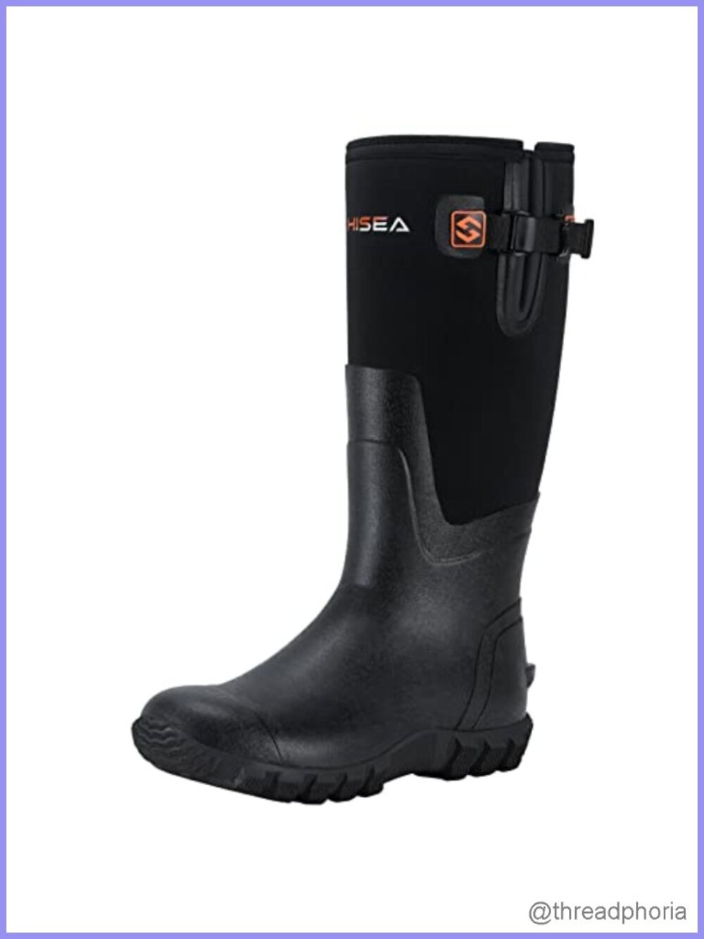 Waterproof Neoprene Tall Rain Boots Rubber Garden Insulated